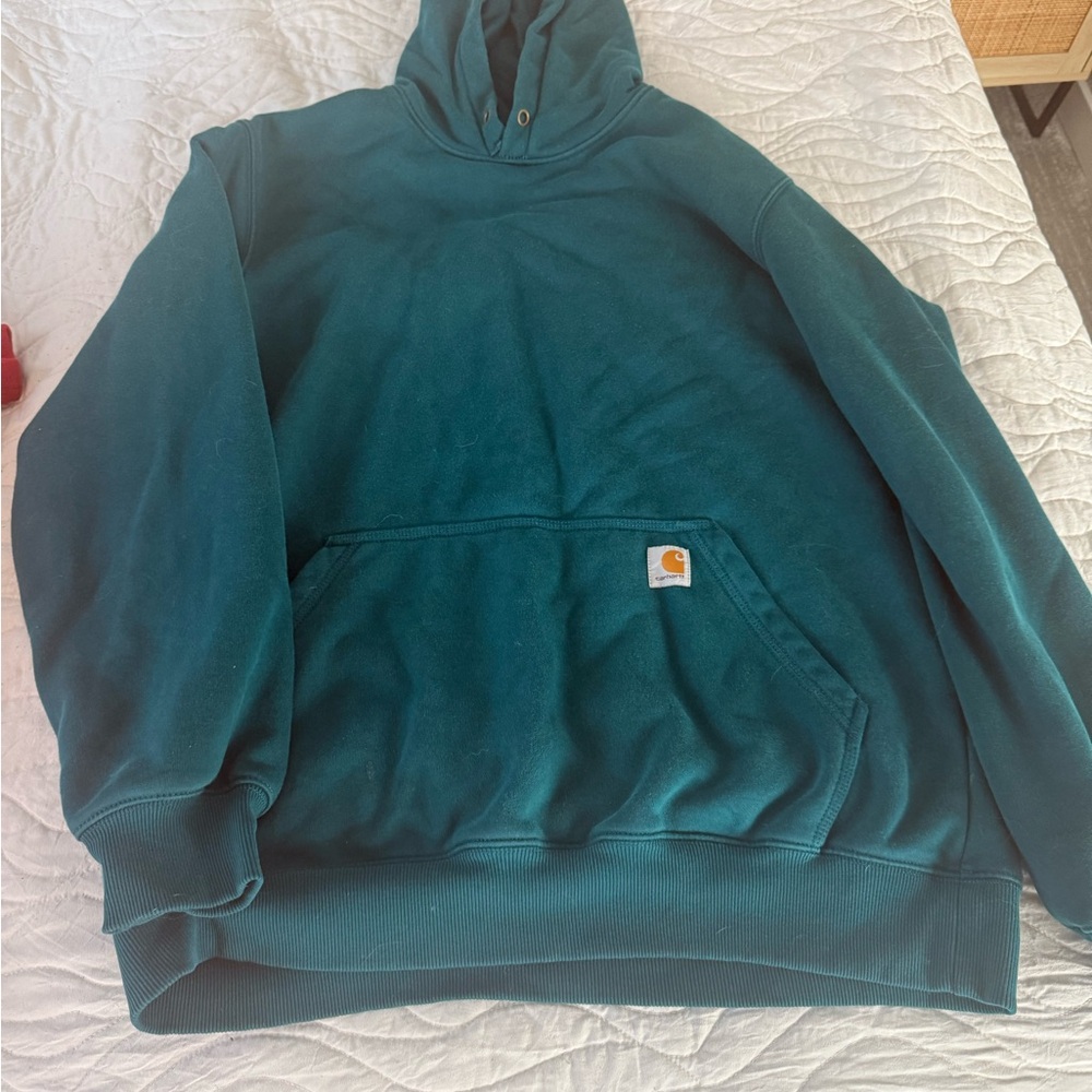 Carhartt Men's Teal Hoodie Sweater